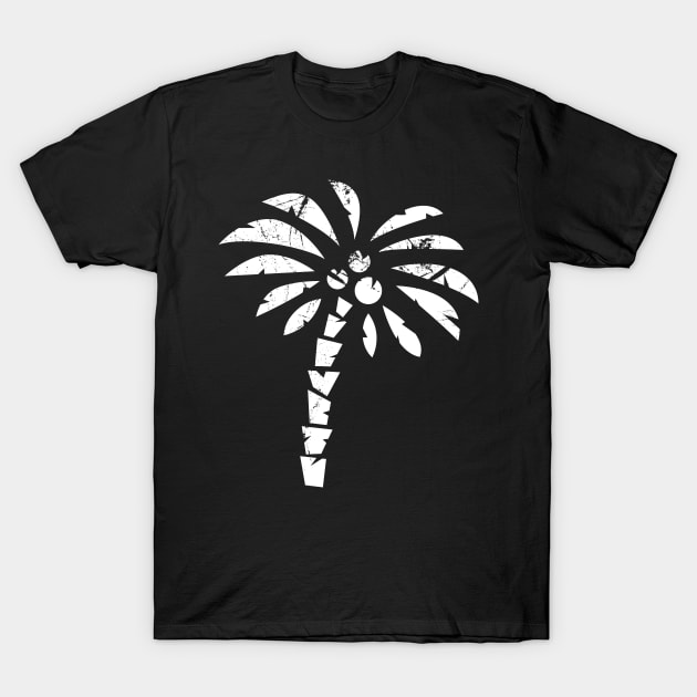 Roughened Palm Tree T-Shirt by JDP Designs